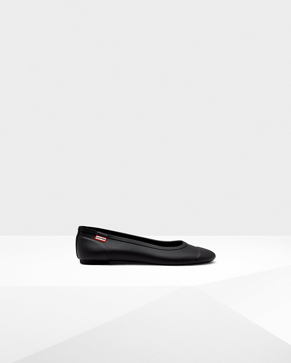 Women Hunter Original Tour Ballet Flats | Ballerina Black | NZ-38150-HBIE